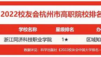 杭州市职高排名（杭州市职高排名榜）
