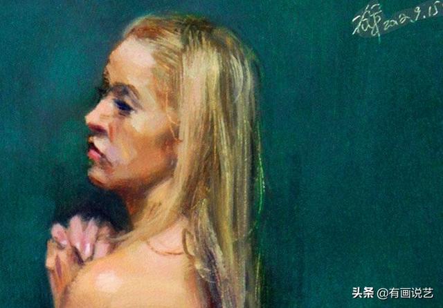 冷军画人体,观众越看越不信是画,用手触摸后大呼:这不是画
